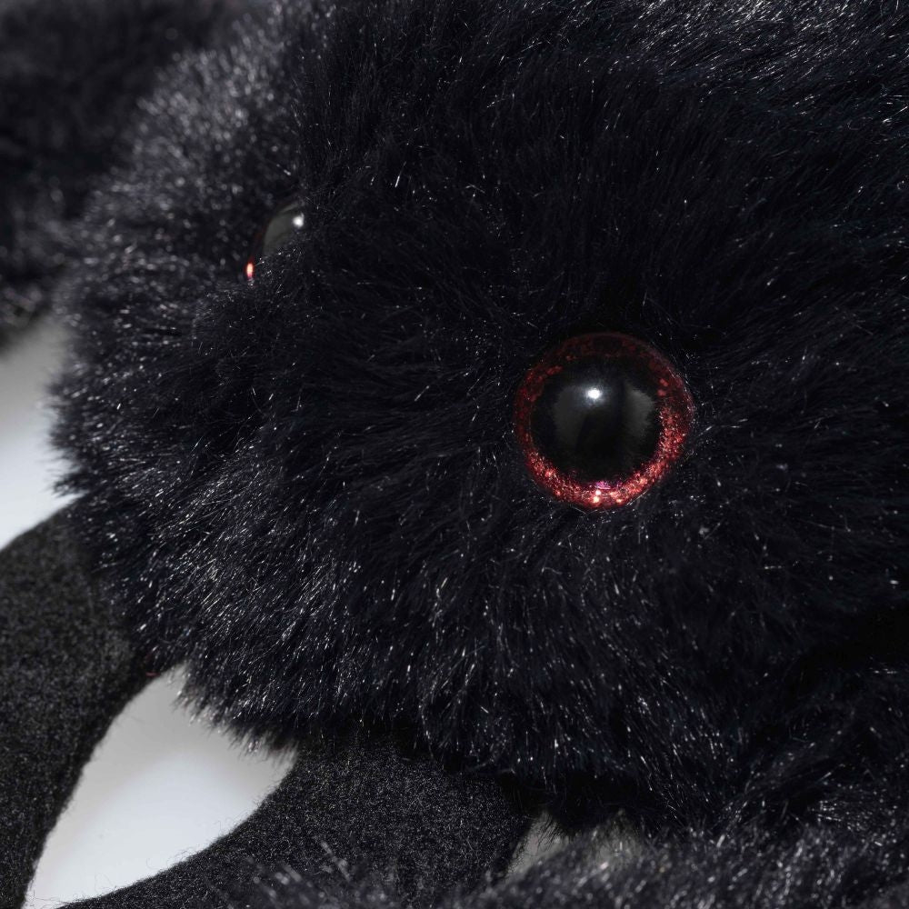 Cobweb edderkopp kosedyr 14 cm montert og klar til lek