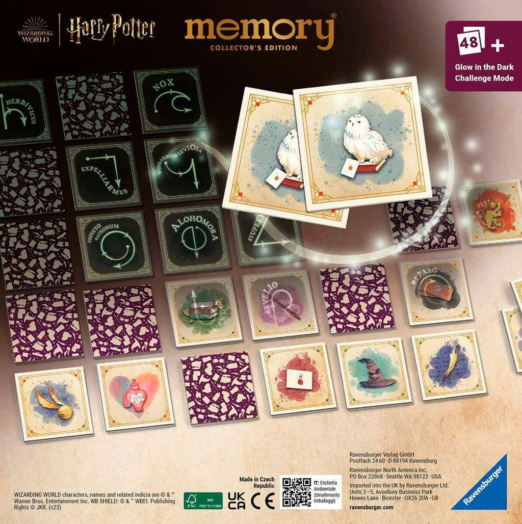 Collector's memory® Harry Potter selvlysende bakside kort