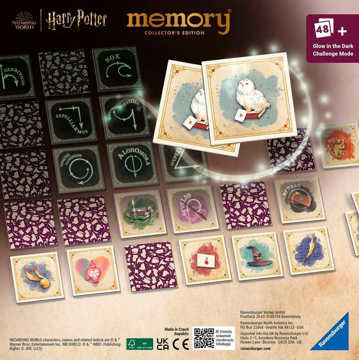 Collector's memory® Harry Potter selvlysende bakside kort