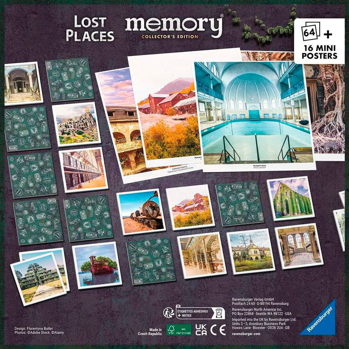 Collector's memory® Lost Places kortspill bakside