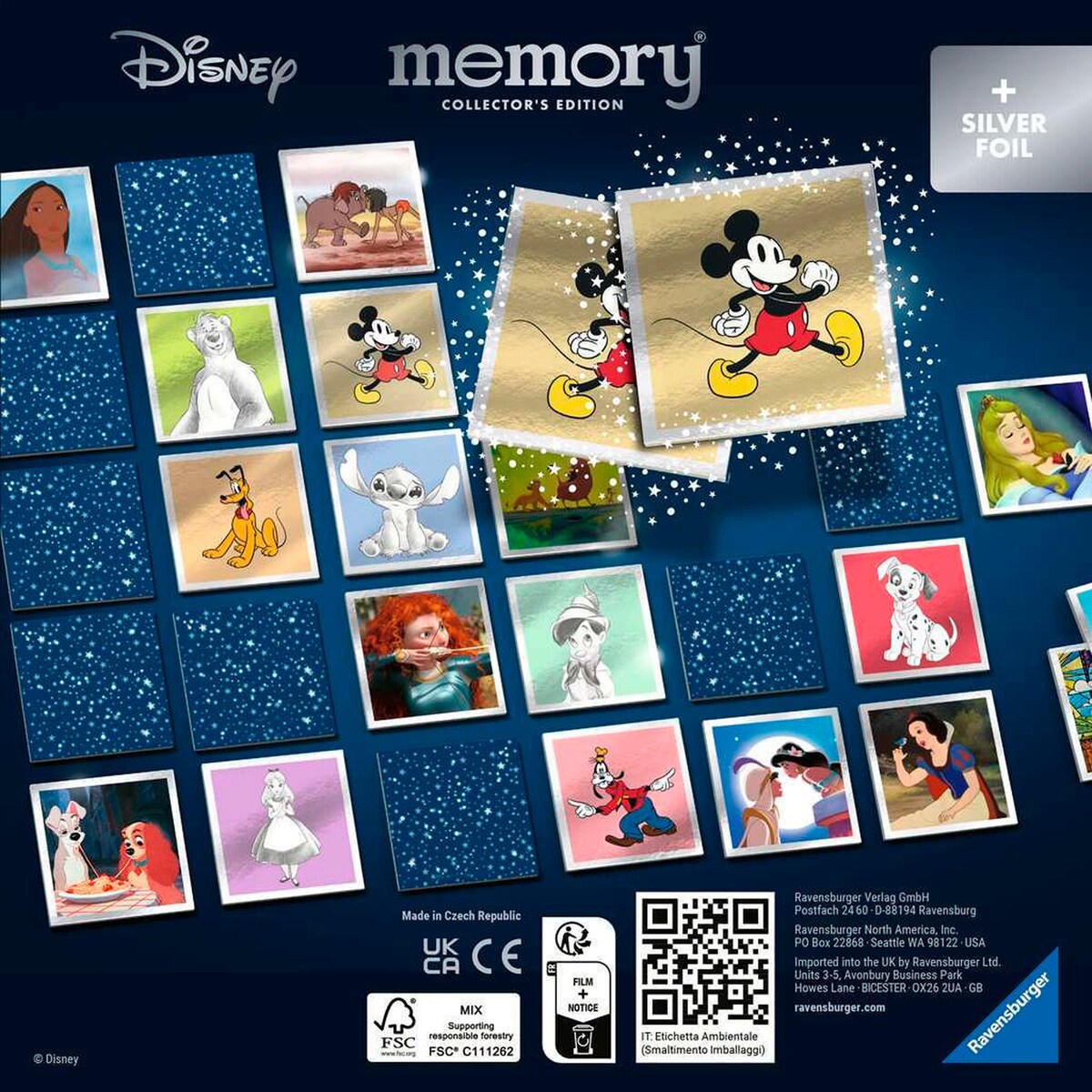 Collector's memory® Walt Disney 32 kortpar bakside med Disney-motiv