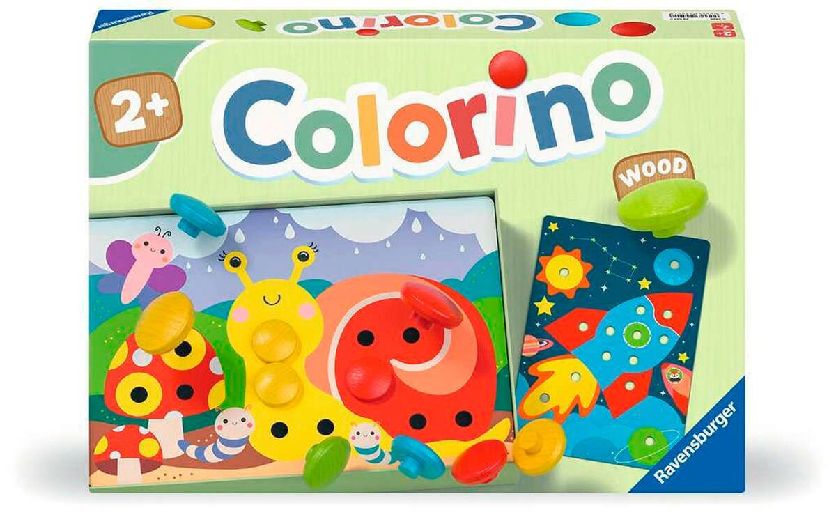 Colorino fargespill i tre fra 2 år, 24 brikker forfra
