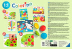 Colorino fargespill i tre fra 2 år, 24 brikker bakside