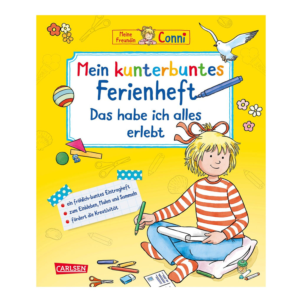 Conni aktivitetskoffert for reisen med personlige notater