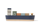 Containerskip i tre med magnetlasting 25 cm forfra