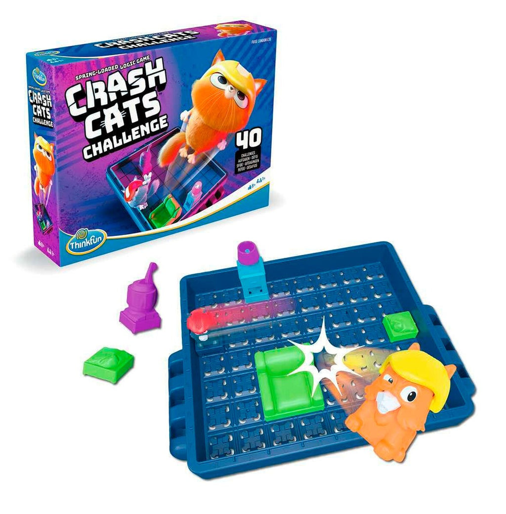 Detalj av Crash Cats Challenge logikkspill med katter og hindringer