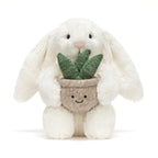 Cream Bunny med plante kosedyr forfra