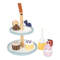 Cupcake-kakefat i tre med tilbehør small foot forfra
