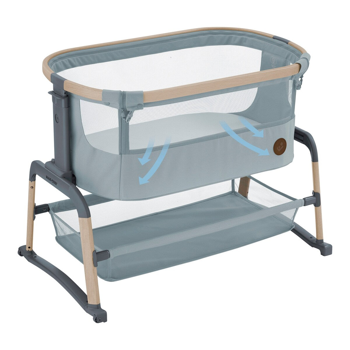 Bedside crib Iora Air med madrass og reiseveske fra fødsel - Maxi-Cosi