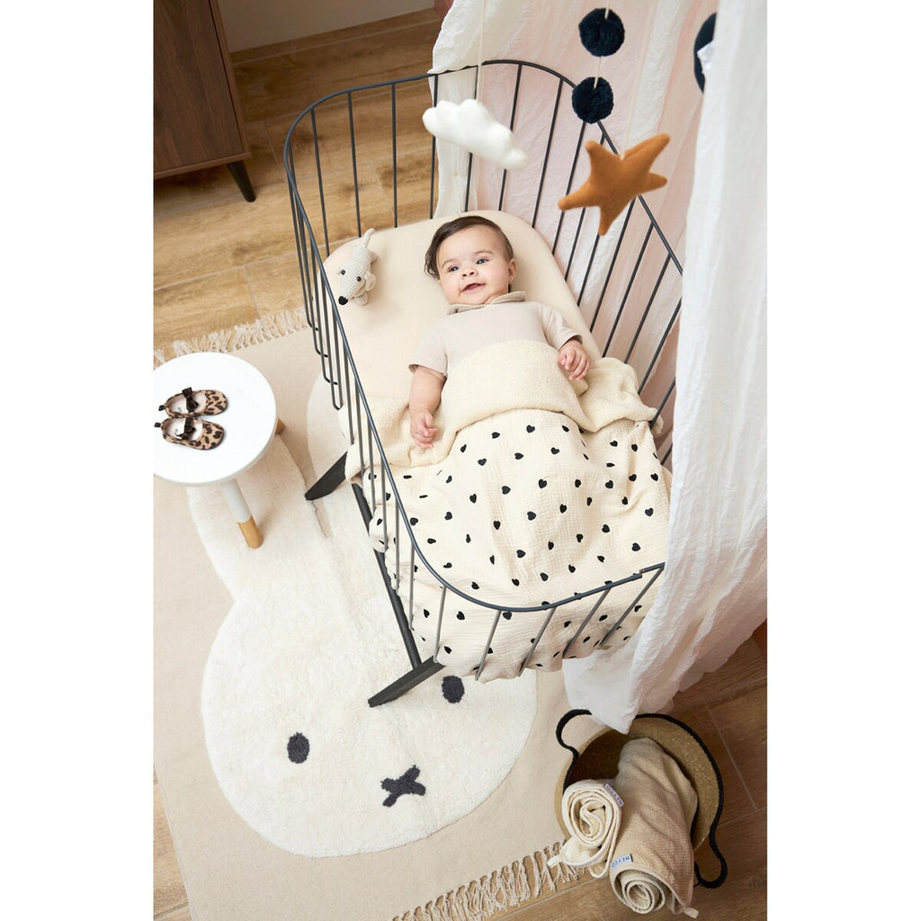 Babyteppe i musselin og frotté 75x100 cm forvasket - Meyco Baby