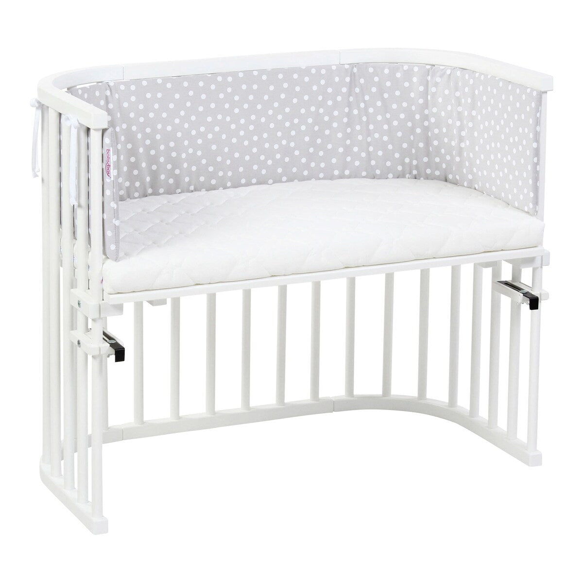 Sengebeskytter i piqué for bedside-seng Original 148x25 cm - babybay