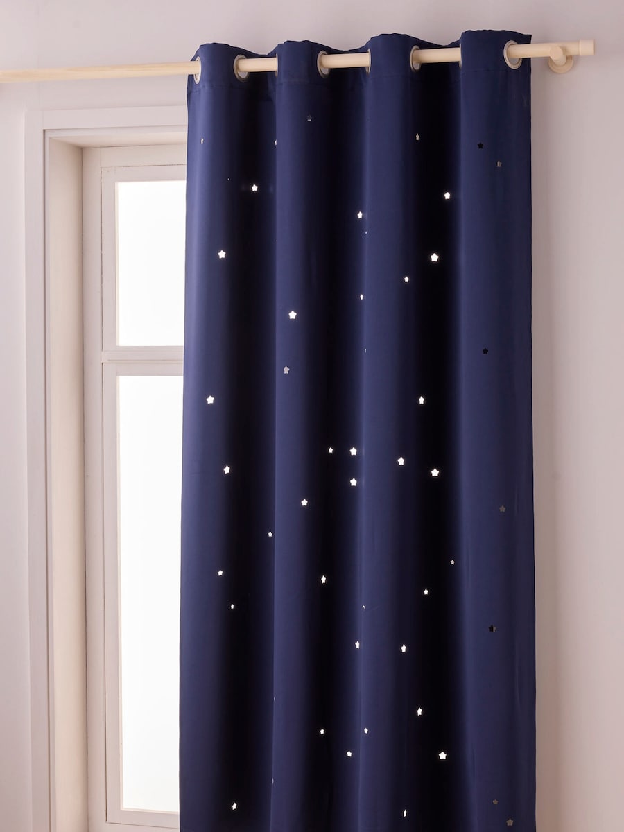 Mørkleggingsgardin med utstansede stjerner polyester - Vertbaudet