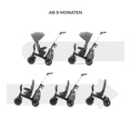 Trehjulssykkel EASYTWIST 5-i-1 fra 9 mnd, svingbart sete - Kinderkraft