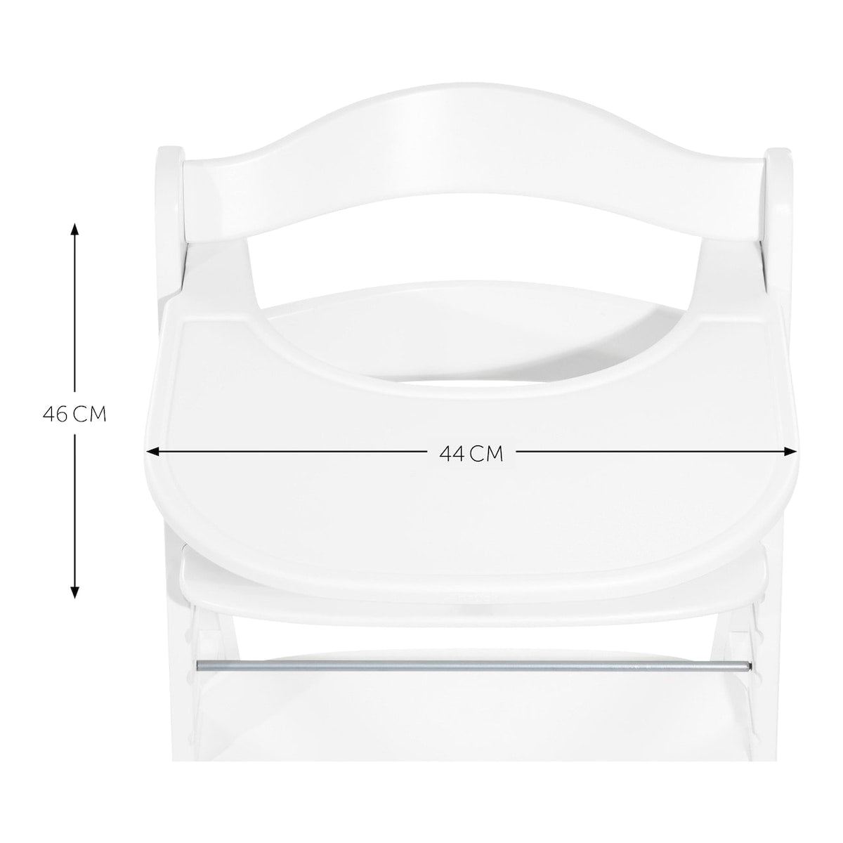 Spisebrett Alpha Click Tray i plast fra 6 mnd 44x46 cm - Hauck