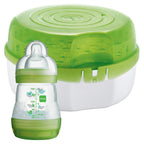 Dampsterilisator for mikrobølgeovn med tåteflaske 160 ml - MAM forfra