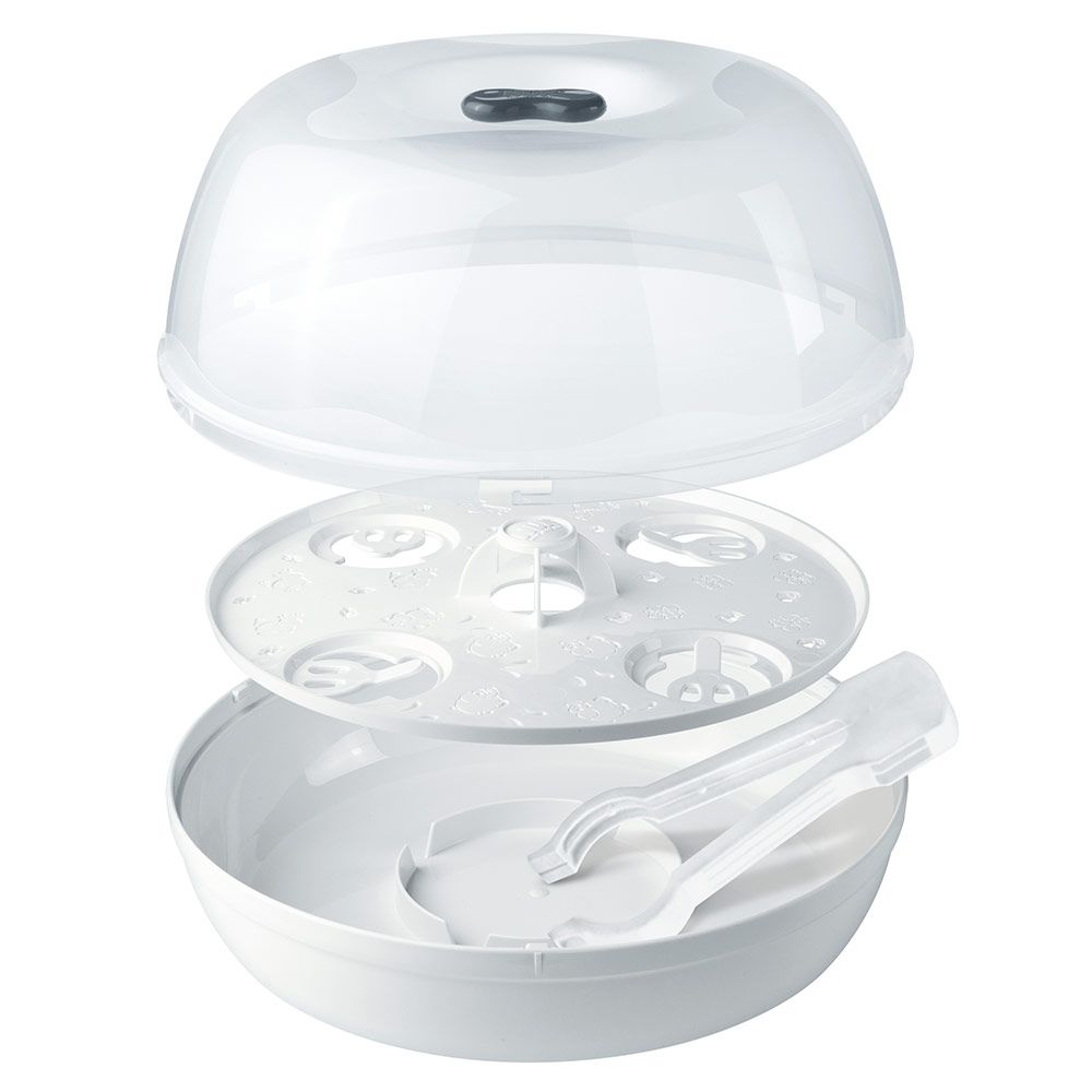 Dampsterilisator Micro Express Plus for mikrobølgeovn - NUK detalj og innside