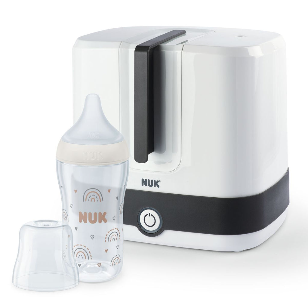 Dampsterilisator Vario Express med tåteflaske 260 ml forfra