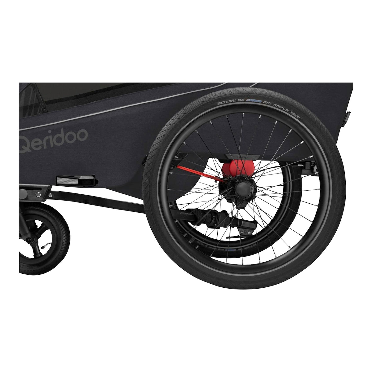 Sykkeltilhenger Kidgoo 2 for 2 barn fra 6 mnd, 40 kg - Qeridoo