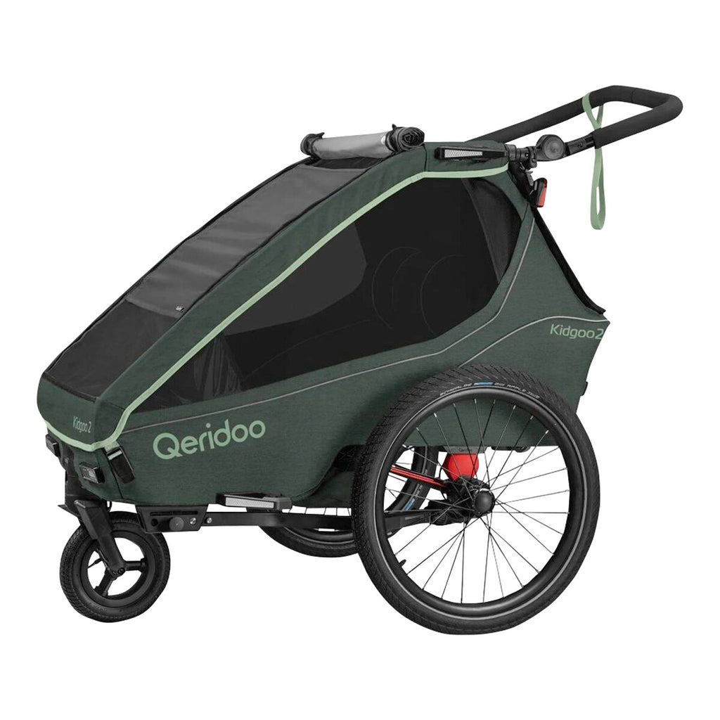 Sykkeltilhenger Kidgoo 2 for 2 barn fra 6 mnd, 40 kg - Qeridoo