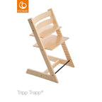 Trappestol Tripp Trapp med sittepute Nordic Grey i bøk - Stokke