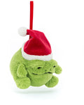 Dekorasjon Ricky Rain Frog med lue 10 cm forfra