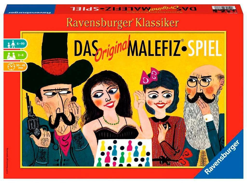Det originale Malefiz-spillet terningspill 2-4 spillere forfra