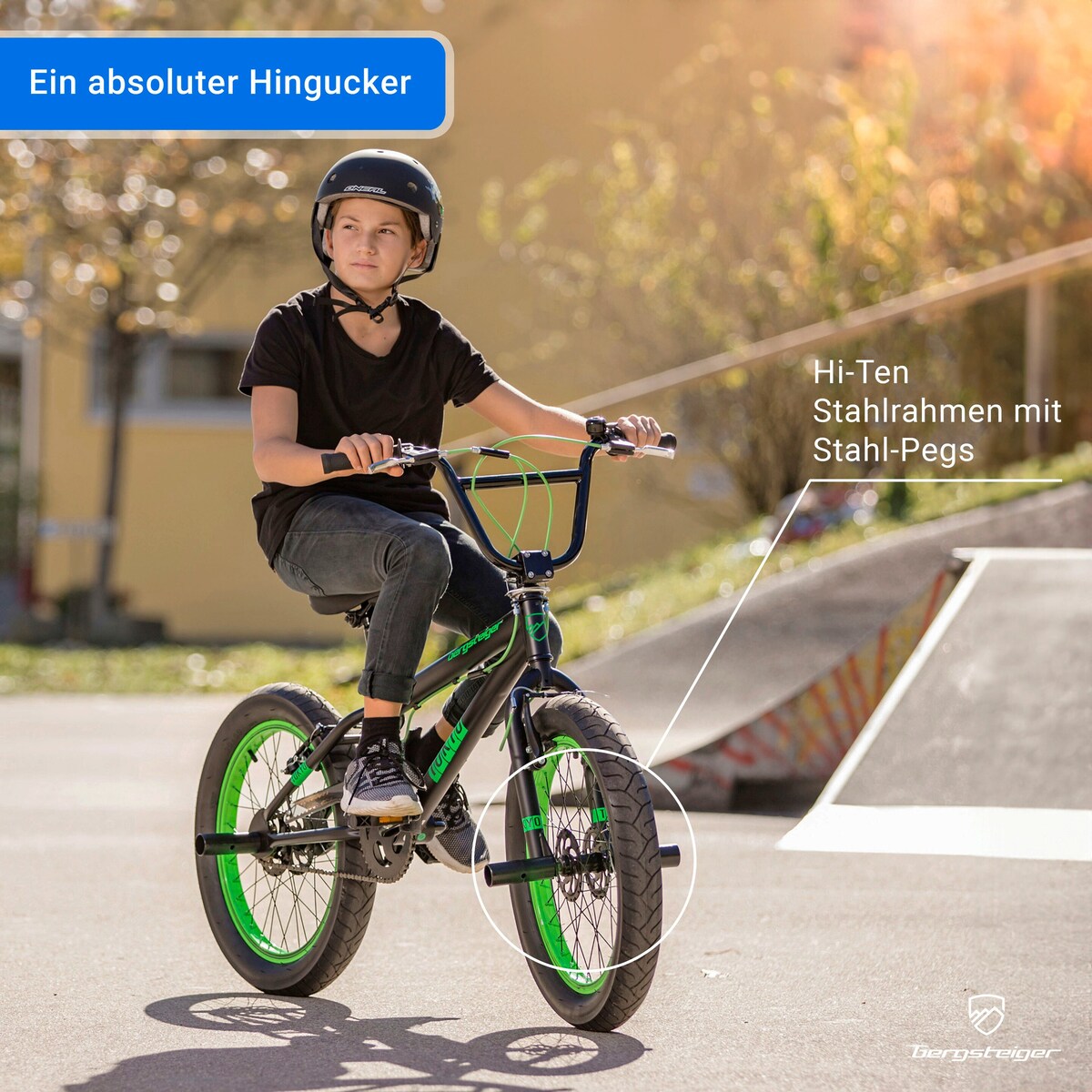 BMX-sykkel Tokyo 20 tommer fatbike med kjedebeskytter - Bergsteiger