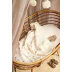 Babyteppe i musselin og frotté 75x100 cm forvasket - Meyco Baby