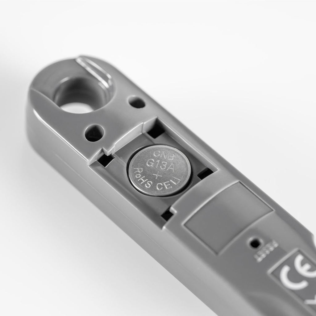 Digitalt flasketermometer FoodTemp med stålsonde grå detalj av stålsonde