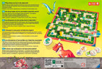 Dino Junior Labyrinth skyve-spill baksiden av esken