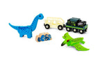 Dinosaur batteritog med lys 5 deler bakside
