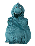 Dinosaurdrakt for baby i polyester fra 12 mnd forfra