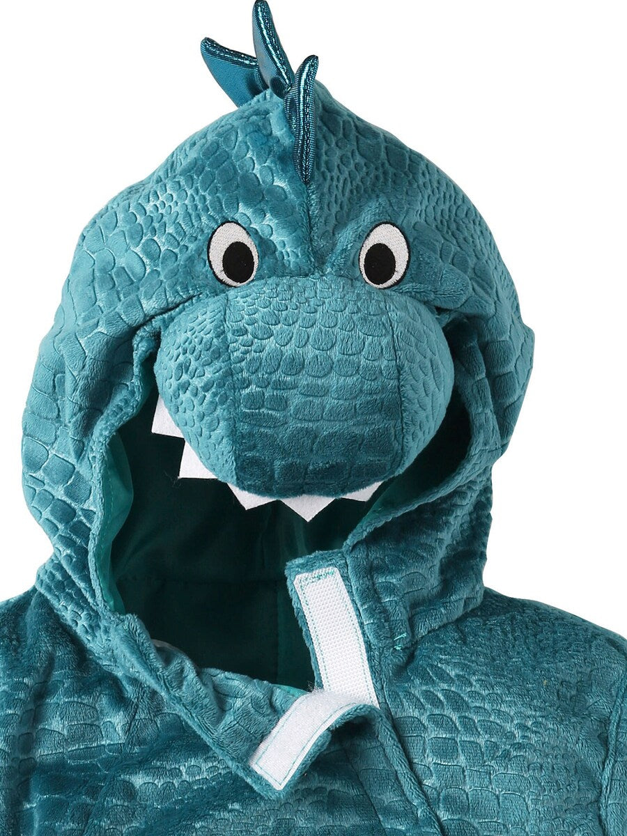 Dinosaurdrakt for baby i polyester fra 12 mnd detalj av 3D-kam