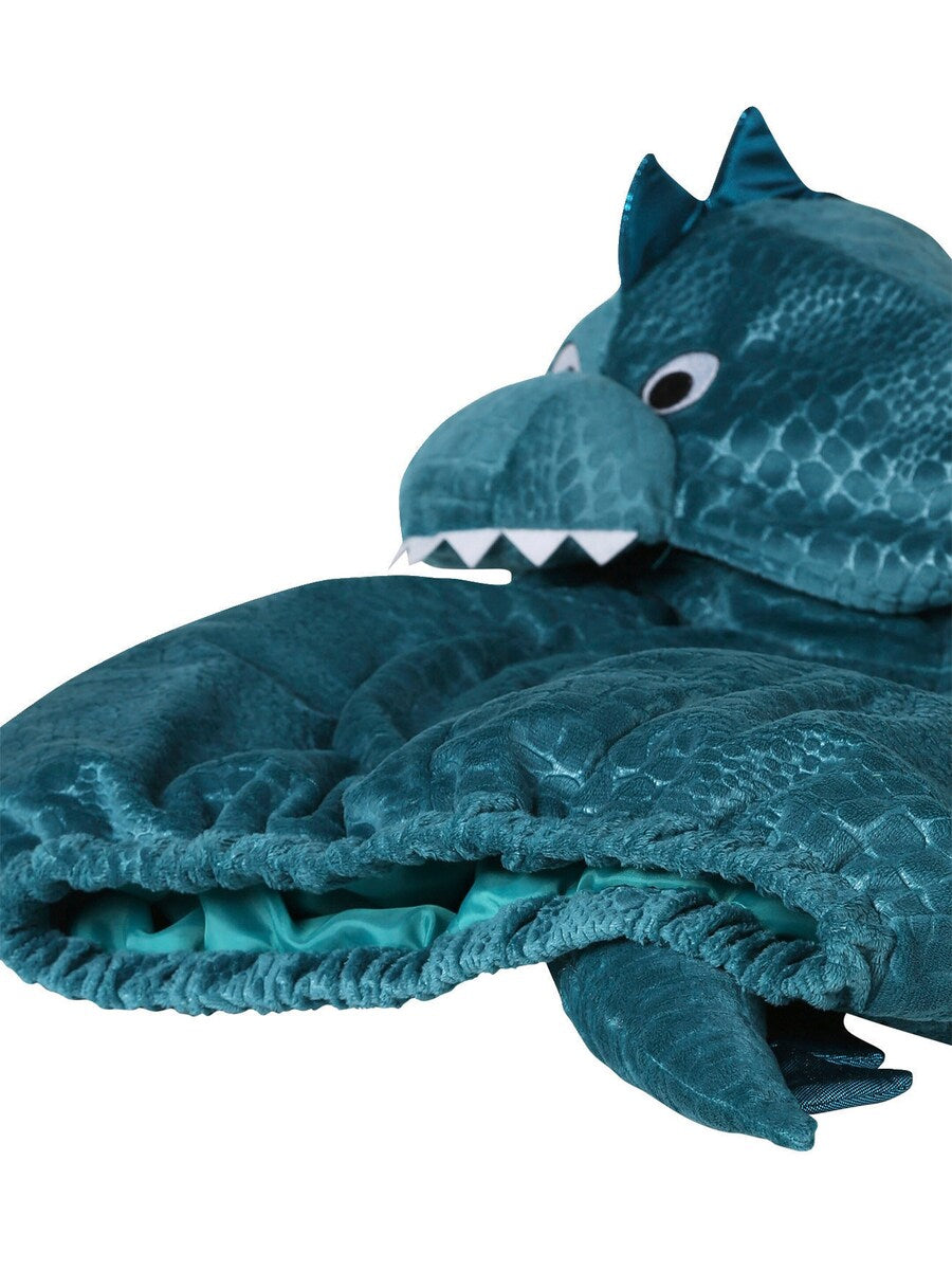 Dinosaurdrakt for baby i polyester fra 12 mnd nærbilde av borrelås