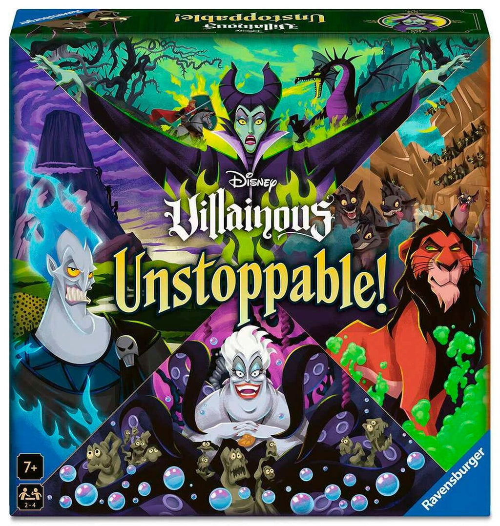 Disney Villainous Unstoppable! brettspill forfra