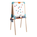 Dobbeltsidig tavle for barn i tre 50x55x120 cm forfra