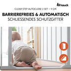 Dør- og trappegrind Clear Step Autoclose 2 sett bakside