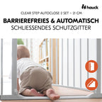 Dør- og trappegrind Clear Step Autoclose 2 sett 96-101 cm bakside