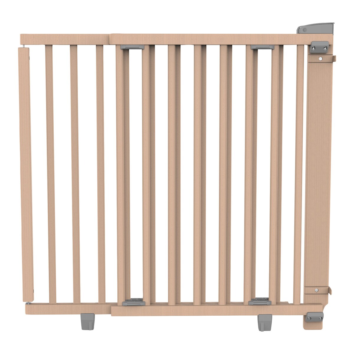 Dør- og trappegrind Plus 78,5-133 cm bøk, 83 cm høy - Geuther