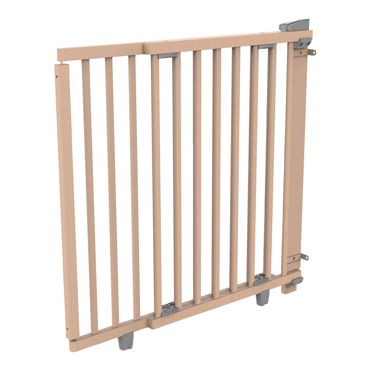Dør- og trappegrind Plus 78,5-133 cm bøk, 83 cm høy - Geuther