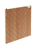 Dør til barneromshylle CHEVRONS 30,4 x 30,4 cm MDF forfra
