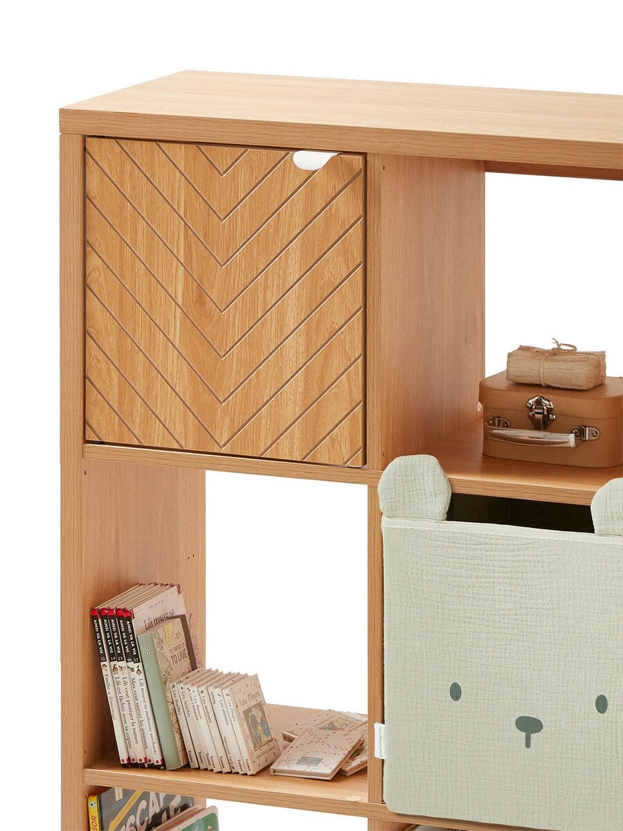 Dør til barneromshylle CHEVRONS 30,4 x 30,4 cm MDF bakside