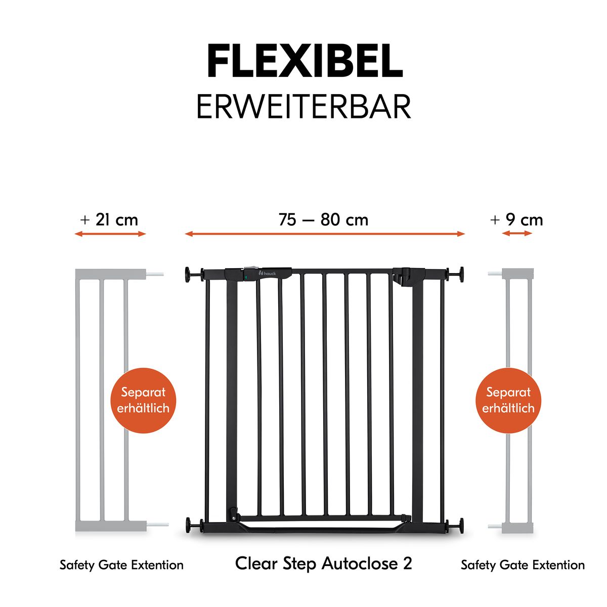Bruk av Dørgrind Clear Step Autoclose 2 fra begge sider