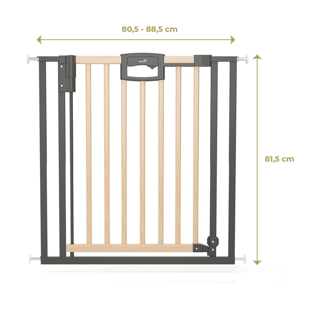 Detalj av sikkerhetslås på Dørgrind Easylock 80,5-88,5 cm klemfeste uten boring