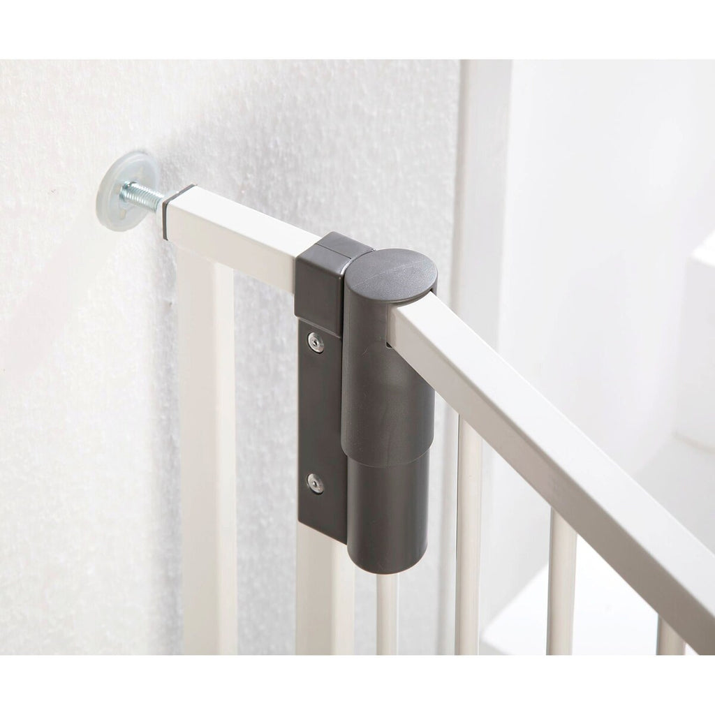 Visning av justeringsmekanisme på Dørgrind Easylock Plus 80,5-88,5 cm uten boring