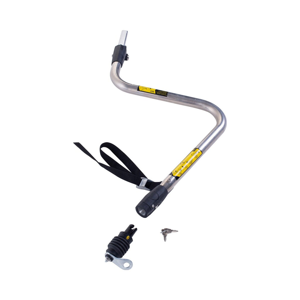 Dragstang med Weber E-kobling for sykkeltralle Velo forfra