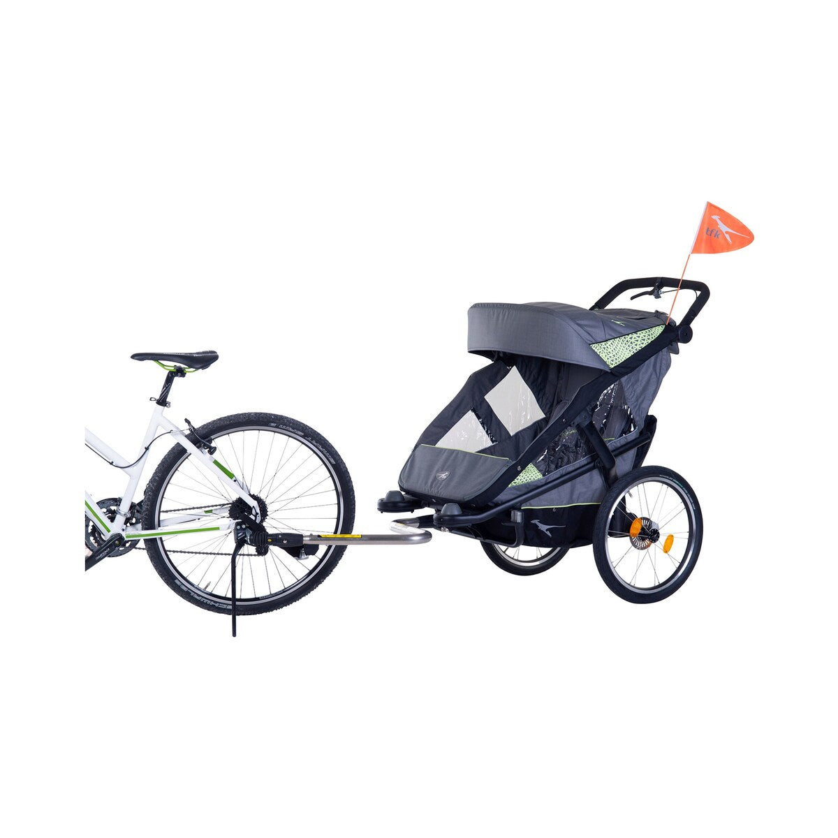 Dragstang med Weber E-kobling for sykkeltralle Velo nærbilde