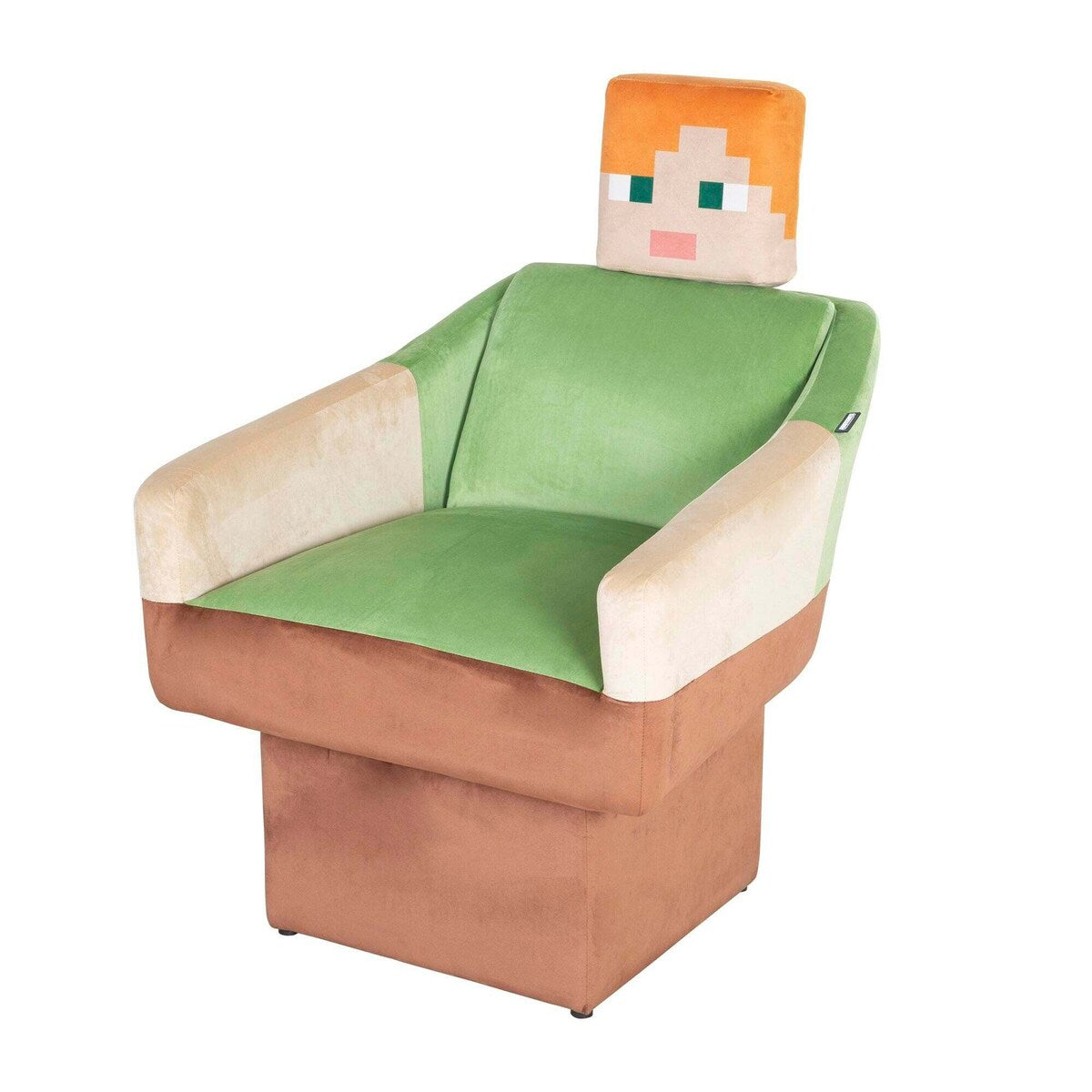 Dreiestol Alex med arm- og nakkestøtte Minecraft forfra