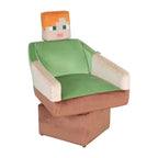 Dreiestol Alex med arm- og nakkestøtte Minecraft bakside