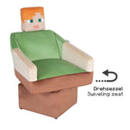 Montert Dreiestol Alex med arm- og nakkestøtte Minecraft i rom
